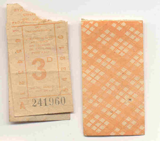 Ephemera - Ticket, State Electricity Commission of Victoria (SEC), Set of SEC predecimal tickets - Wal Jack Collection, 1963 - 1966
