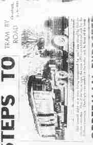 Document - Photocopy, Alan Bradley, "Tram by Road", 2003