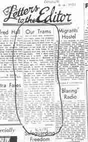 Document - Photocopy, Alan Bradley, "Our Trams", 2003