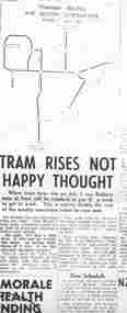 Document - Photocopy, Alan Bradley, "Tram Rises Not Happy Thought", 2003
