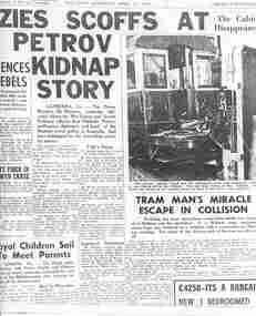 "Tram man's miracle escape"