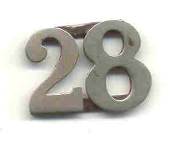 Uniform - Cap Badge, Stokes & Sons Melbourne, "28", 1960's