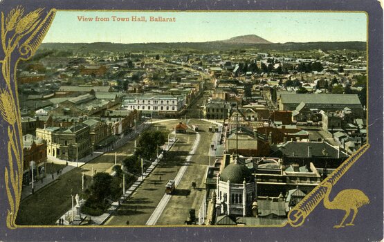 Sturt St taken from the Town Hall tower, looking towards the East