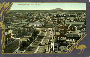 Sturt St taken from the Town Hall tower, looking towards the East