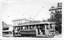 No. 23 painted as the Gold Tram in 1951, at the corner of Sturt and Lydiard St