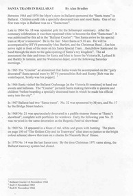 Literary work - Manuscript, Alan Bradley, "Santa Trams in Ballarat", Dec. 2008