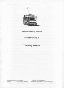 Manual, Warren Doubleday, "Scrubber No. 8 Training Manual", Jun. 2006