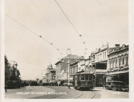 MESCo Geelong 10 in Malop St. - postcard view