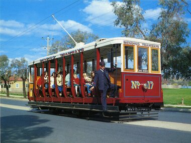 Postcard, Nu-color-vue or Nucolorvue Productions, Bendigo 17, 1980's