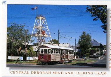 Postcard, Rose Stereograph Co, Bendigo talking tram No. 470, mid 1990's