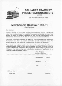 Document - Annual Report/s, Warren Doubleday, "BTPS Annual Reports", 1990 to 1992