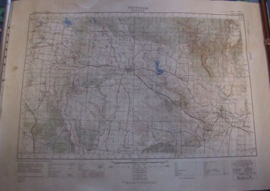Map, Australian Survey Corps, "Victoria Ballan", 1933