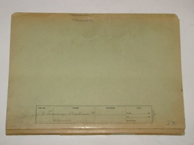 Document - Folder with papers, State Electricity Commission of Victoria (SECV), 1930's