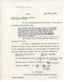 Document - Letter/s, 14/03/1934 12:00:00 AM