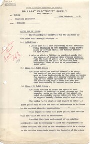 Administrative record - Memorandum, State Electricity Commission of Victoria (SEC), "Joint Use of Poles", 25/10/1938 12:00:00 AM