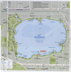 Map, City of Ballaarat, Lake Wendouree, 2010