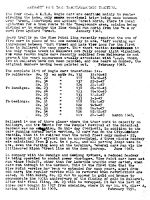 document - Typed Notes, Dave Macartney, "Extracts from Tram Tracks/ Electric Traction", c1968