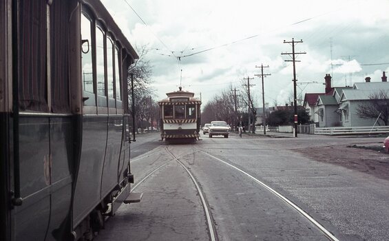 No. 12 and 30 crossing at the Urquhart St Loop, Drummond St South
