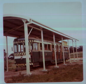 Ex SEC tram No. 39 under the shelter at Lismore