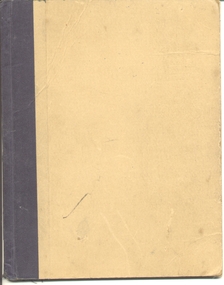 Ephemera, Wal Jack, Wal Jack note book, 1950's to 1963