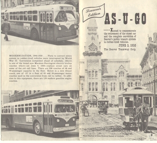 Book, Denver Tramway Corporation, "As U Go", 1950