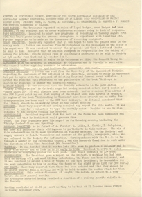Administrative Record - Meeting Minutes, Australian Railway Historical Society (ARHS), Minutes of the ARHS SA Division, 1962 and 1963