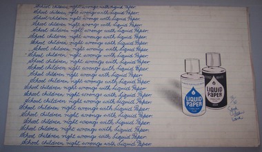 Poster, Liquid Paper, Liquid paper for correcting typing, 1970/1980