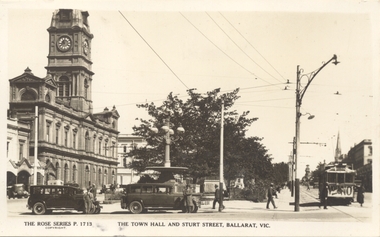 "The Town Hall and Sturt Street Ballarat Vic",