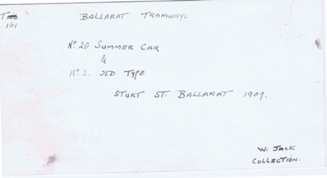 Notes on rear of print.