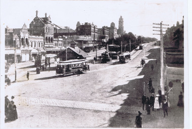 Grenville St looking south east along Sturt St from negative.