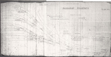 Drawing, Original by Hadfield's and  print by Warren Doubleday, "Ballarat Plan 6", 1995