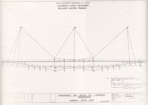 BA-T5-7179 - "Arrangement and Details of Overhead Construction - Gardens South Loop"