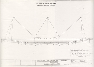 BA-T5-7179 - "Arrangement and Details of Overhead Construction - Gardens South Loop"