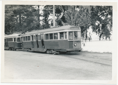 Digital image - SECV tram 43 being shunted at the Depot