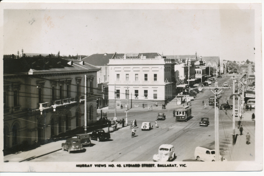 Postcard Murray Views No. 40 Lydiard St Ballarat