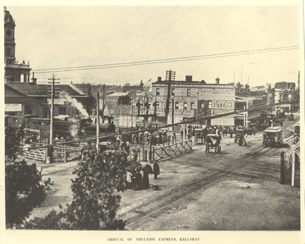 Lydidard St level crossing and a picnic train