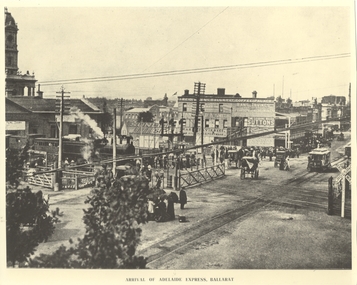 Lydidard St level crossing and a picnic train