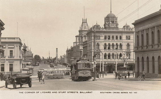 ESCo 14 and Vote No tram - Sturt and Lydiard Sts.