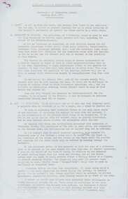 Document - Photocopy, Ballarat Tramway Preservation Society (BTPS), "Memorandum of Discussion Points Meeting 30.9.1971", Sept. 1971