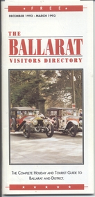 Book, Ballarat Accommodation Group for .5, "The Ballarat Visitors Directory", 1992 to 1998