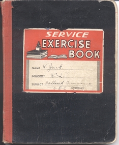 Document - Exercise Book, Wal Jack, "No. 2 - Ballarat Tramways & S.E.C. Systems"
