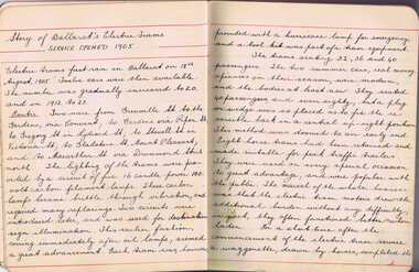 Document - Handwritten Notes, Wal Jack, "Story of Ballarat's Electric Trams", 1930-1940's