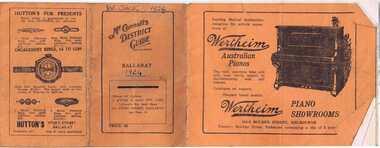 Document - Guide Book/notes, McConnell's, "McConnell's District Guide - Ballarat", 1924