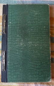 Document - Personal Papers - Tramways record book, Wal Jack, 1940-1950's