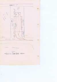 Drawing of the "SEC Wendouree Tram Depot 1953" showing tracks and facilities.
