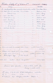 Document - List, Wal Jack, "Electric Supply Co. of Victoria Ltd - Ballarat Tramway Rollingstock", 1950's