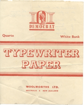 Typewriter paper - brand