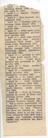 Newspaper, The Courier Ballarat, April dates of note, 1960's