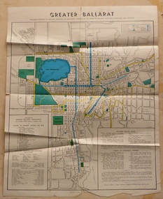 Map, Greater Ballarat Association and  George Netherway, "Map of Ballarat", c1950