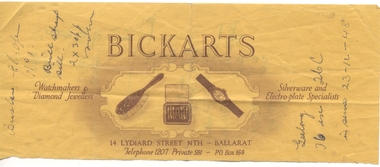 Document - Personal Papers, Wal Jack, Notes re tramcars, late 1940's
